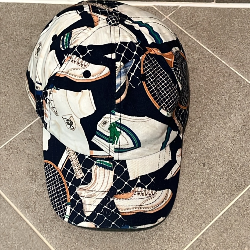 Polo Ralph Lauren Wimbledon Tennis Hat Cap Strap Back One Size - Picture 4 of 16